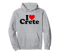 I Love Heart Crète îles grecques Grèce méditerannéenne Sweat à Capuche