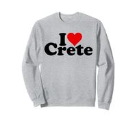 I Love Heart Crète îles grecques Grèce méditerannéenne Sweatshirt