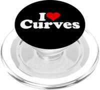 I Love Heart Curves Women PopSockets PopGrip pour MagSafe