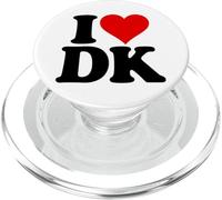 I Love Heart DK D K Initials Nickname Monogramme PopSockets PopGrip pour MagSafe