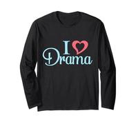 I Love Heart Drama Drama Queen Manche Longue