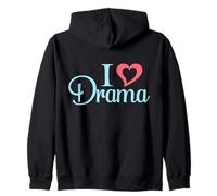I Love Heart Drama Drama Queen Sweat à Capuche