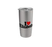 I LOVE HEART ELIZABETH LIZ ELIZA LIBET Gobelet isotherme en acier inoxydable double paroi