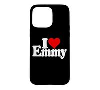 I Love Heart EMY NOM Emily sur Un T-Shirt Coque pour iPhone 15 Pro Max