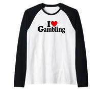 I Love Heart Gambling Casinos Paris Trading Las Vegas Manche Raglan