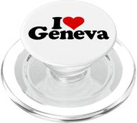 I Love Heart Genève Suisse PopSockets PopGrip pour MagSafe