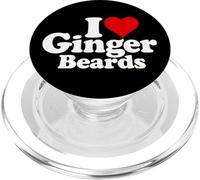I Love Heart Ginger Beards Cheveux Rouge PopSockets PopGrip pour MagSafe