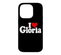 I Love Heart Gloria NOM sur Un T-Shirt Coque pour iPhone 14 Pro