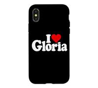 I Love Heart Gloria NOM sur Un T-Shirt Coque pour iPhone X/XS