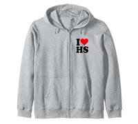 I Love Heart Has H is H.S. Sweat à Capuche