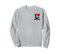 I Love Heart J.C. JC J C Initiales Nom sur Un T-Shirt Sweatshirt