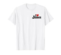 I Love Heart James Jim Jimmy Nom sur Un T-Shirt T-Shirt