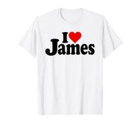 I Love Heart James Jim Jimmy Nom sur Un T-Shirt T-Shirt