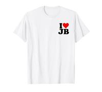 I Love Heart JB J.B. Initiales monogramme T-Shirt
