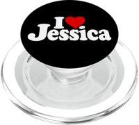 I Love Heart Jessica Jessie JESS NOM sur Un Tee PopSockets PopGrip pour MagSafe