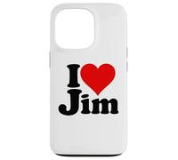I Love Heart Jim James Jimmy NOM sur Un Tee Coque pour iPhone 13 Pro