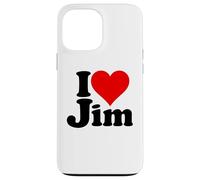 I Love Heart Jim James Jimmy NOM sur Un Tee Coque pour iPhone 13 Pro Max