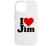 I Love Heart Jim James Jimmy NOM sur Un Tee Coque pour iPhone 14