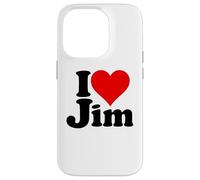 I Love Heart Jim James Jimmy NOM sur Un Tee Coque pour iPhone 14 Pro