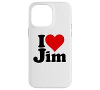 I Love Heart Jim James Jimmy NOM sur Un Tee Coque pour iPhone 14 Pro Max