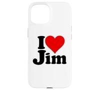 I Love Heart Jim James Jimmy NOM sur Un Tee Coque pour iPhone 15