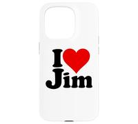 I Love Heart Jim James Jimmy NOM sur Un Tee Coque pour iPhone 15 Pro
