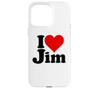 I Love Heart Jim James Jimmy NOM sur Un Tee Coque pour iPhone 15 Pro Max