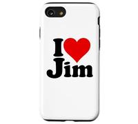 I Love Heart Jim James Jimmy NOM sur Un Tee Coque pour iPhone SE (2020) / 7/8