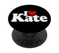 I Love Heart Kate KATHERING Katie Katya NOM sur Un Tee PopSockets PopGrip Adhésif