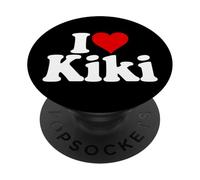 I Love Heart Kiki NOM sur Un Tee PopSockets PopGrip Adhésif