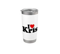 I LOVE HEART KRIS KRISTEN KRISTY NOM SUR UN TEE Gobelet isotherme en acier inoxydable double paroi