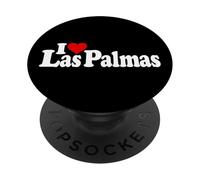 I Love Heart Las Palmas Gran Canaria ÎLES Canaries Espagne PopSockets PopGrip Adhésif