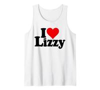 I LOVE HEART LIZZY ELIZABETH ELIZA NOM SUR UN T-SHIRT Débardeur