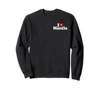 I Love Heart Manilla City ÎLES Philippines Sweatshirt