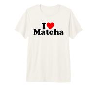 I Love Heart Matcha THÉ Vert Latte T-Shirt Haut de Gamme