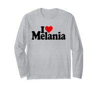 I Love Heart Melania Nom sur Un T-Shirt Manche Longue