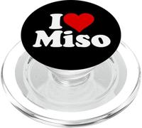 I Love Heart Miso Pâte de soja fermentée PopSockets PopGrip pour MagSafe