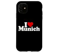 I Love Heart Munich Bavaria Allemagne Coque pour iPhone 11