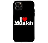 I Love Heart Munich Bavaria Allemagne Coque pour iPhone 11 Pro Max