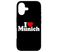I Love Heart Munich Bavaria Allemagne Coque pour iPhone 17