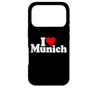 I Love Heart Munich Bavaria Allemagne Coque pour iPhone 17 Pro
