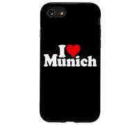 I Love Heart Munich Bavaria Allemagne Coque pour iPhone SE (2020) / 7/8