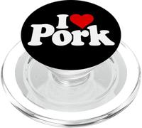 I Love Heart Porc Viande de porc Jambon PopSockets PopGrip pour MagSafe