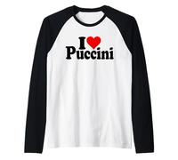 I LOVE HEART PUCCINI GIACOMO OPÉRA Manche Raglan