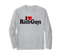 I Love Heart Rich Guys Homme Sucre Dads Manche Longue
