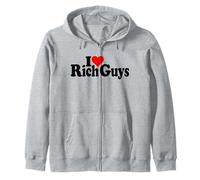 I Love Heart Rich Guys Homme Sucre Dads Sweat à Capuche