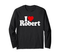 I Love Heart Robert Rob Robby NOM on A Tee Manche Longue