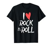 I Love Heart Rock N Roll Musique pour garçons et Filles Fans de Rock T-Shirt
