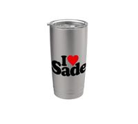 I LOVE HEART SADE NOM SUR UN TEE Gobelet isotherme en acier inoxydable double paroi