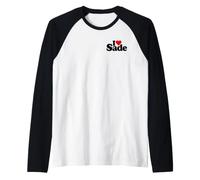 I Love Heart Sade NOM sur Un Tee Manche Raglan